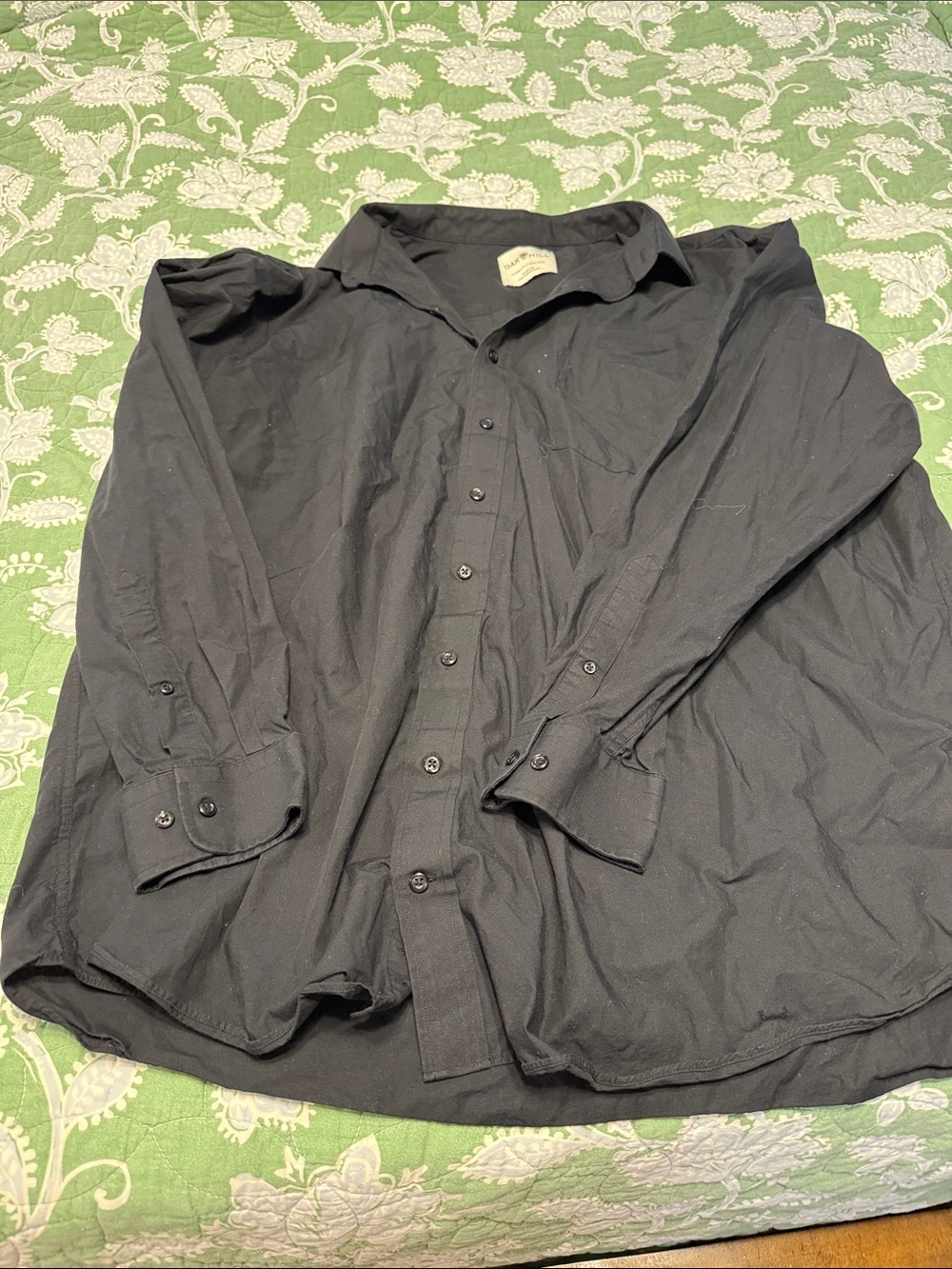 Classic Black Men's Button-Up Shirt